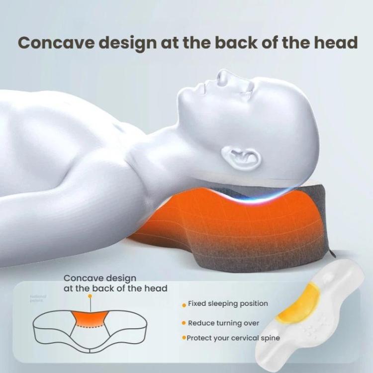 Cuscino cervicale ergonomico in memory foam a forma di rana