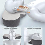 Cuscino cervicale ergonomico in memory foam a forma di rana