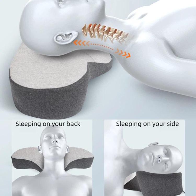 Cuscino cervicale ergonomico in memory foam a forma di rana