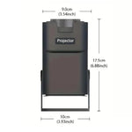 Proiettore portatile HY320 Mini Android 11 4K HD con WiFi 6, Bluetooth, rotazione a 180 gradi e mirroring dello schermo wireless., UK Plug, US Plug, EU Plug
