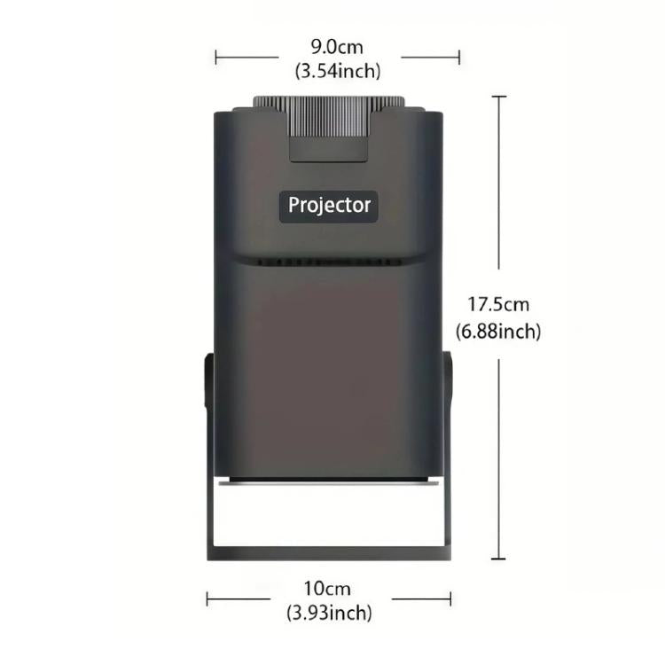 Proiettore portatile HY320 Mini Android 11 4K HD con WiFi 6, Bluetooth, rotazione a 180 gradi e mirroring dello schermo wireless., UK Plug, US Plug, EU Plug