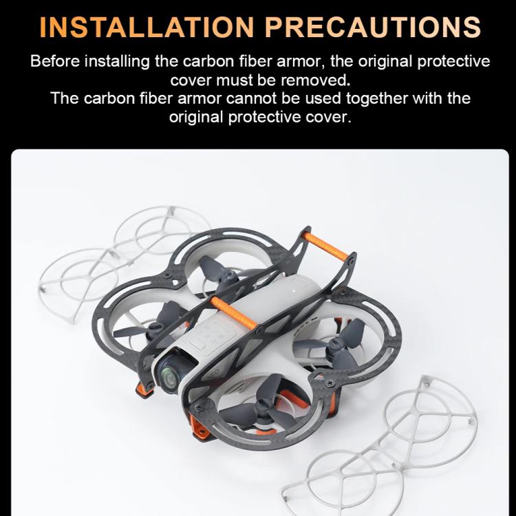 Paraurti protezione in fibra di carbonio per DJI Neo