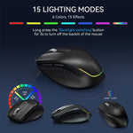 Set tastiera e mouse wireless con slot per smartphone