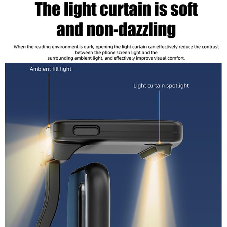 Lampada portatile magnetica per cellulare con luce calda