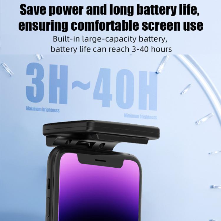 Lampada portatile magnetica per cellulare con luce calda