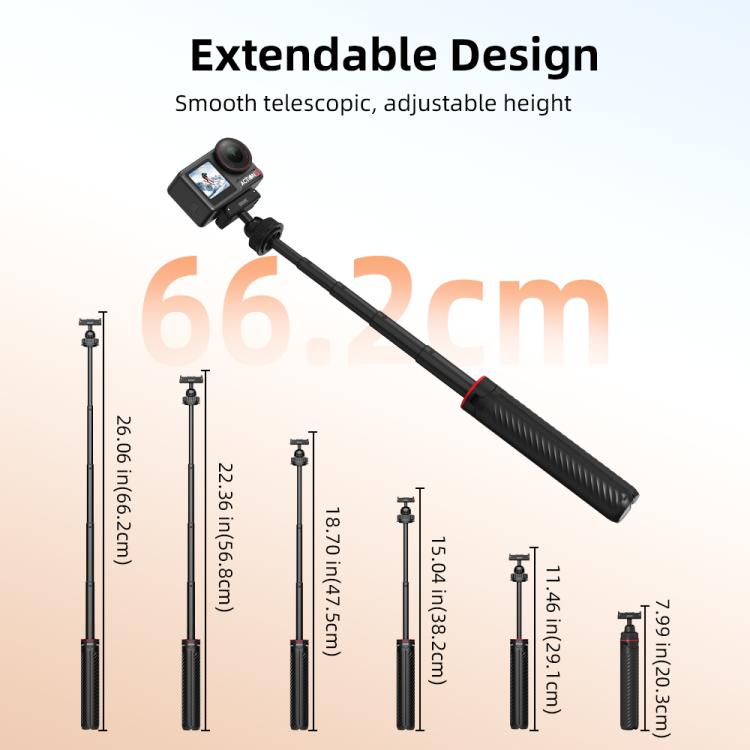 Asta selfie estensibile con treppiede per DJI Osmo Action 3/4/5 e