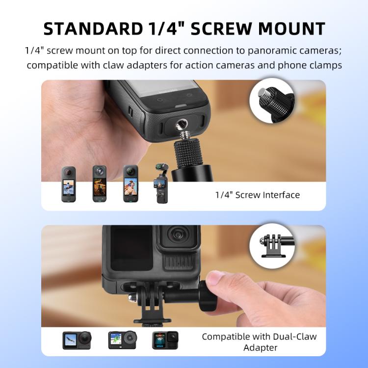 Asta telescopica selfie per Insta360 X5 e DJI Osmo Pocket 3