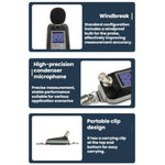 SMART SENSOR Livello 2 Tester statistico integrale di precisione per il rumore, ST864