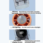 Ventilatore portatile silenzioso S8 ad alta velocità con display digitale e funzione di raffreddamento a ghiaccio.