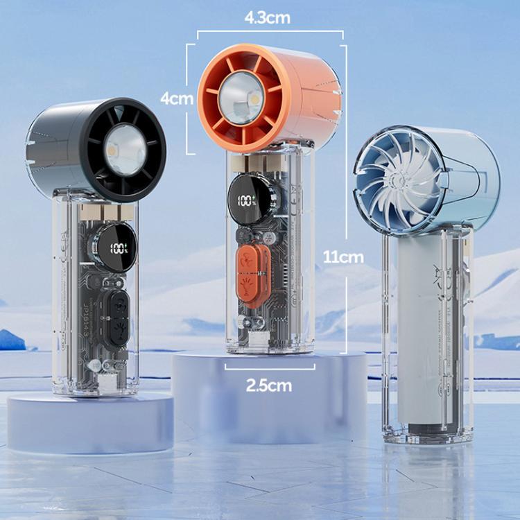 Ventilatore portatile silenzioso S8 ad alta velocità con display digitale e funzione di raffreddamento a ghiaccio.