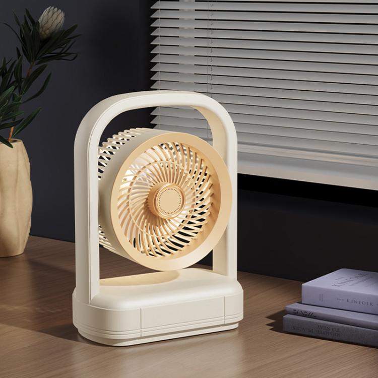 Ventilatore elettrico da tavolo/parete con funzione di ventilazione leggera.