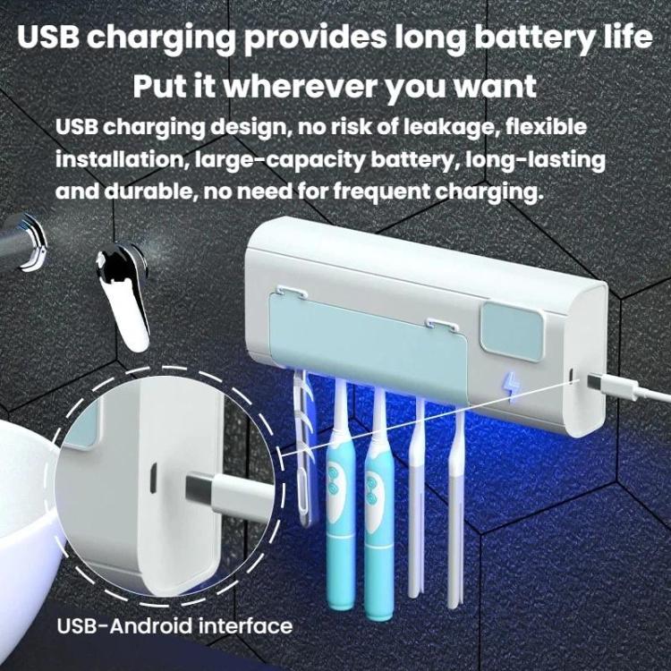 Sterilizzatore spazzolino da denti UVC con ricarica USB