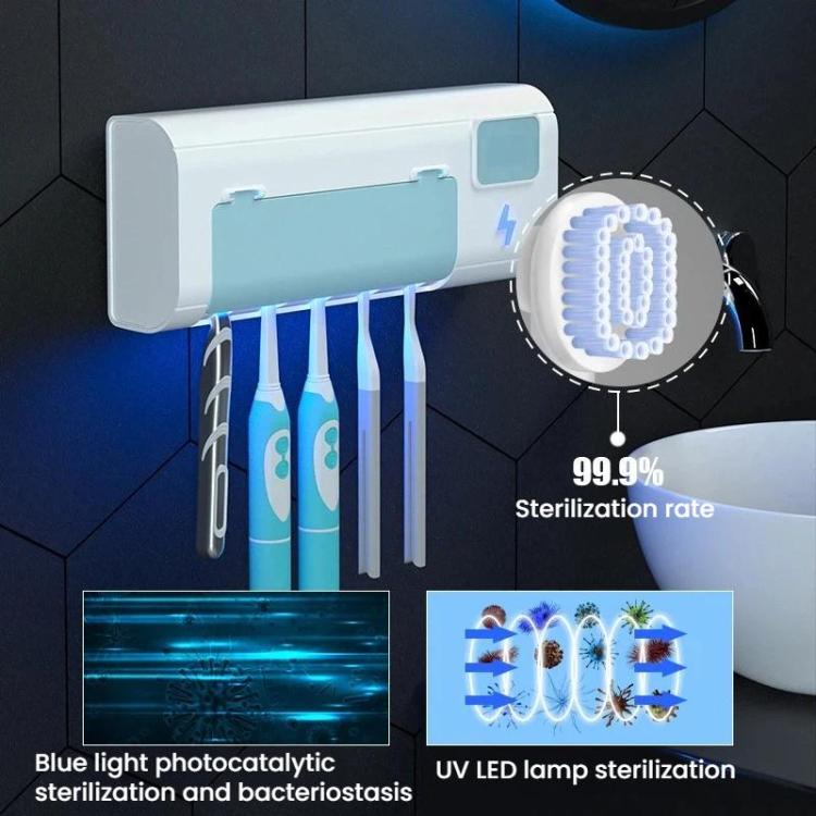 Sterilizzatore spazzolino da denti UVC con ricarica USB