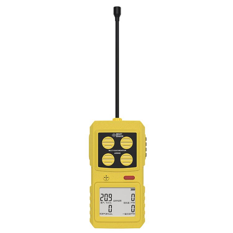 Rilevatore di gas SMART SENSOR 4 in 1 per ossigeno, solfuro di idrogeno e monossido di carbonio., AR8900