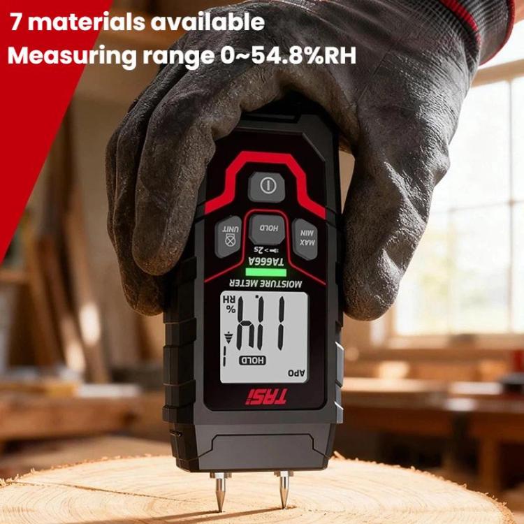 Misuratore di umidità del legno - Tester rapido del contenuto di umidità, TA666A