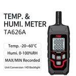 Misuratore digitale di temperatura e umidità ad alta precisione, misuratore di temperatura ambientale, TASI TA626A