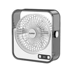 Ventilatore da tavolo silenzioso F2 con controllo continuo della velocità a 100 velocità, display digitale intelligente e luce.