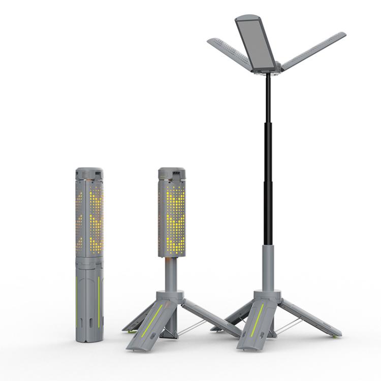 Lampada campeggio pieghevole 720° LED 20W con batteria