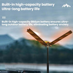 Lampada campeggio pieghevole 720° LED 20W con batteria