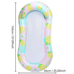Materasso galleggiante gonfiabile in PVC 28x25x2 cm
