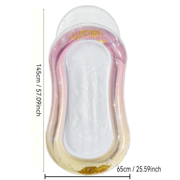Materasso galleggiante gonfiabile in PVC 28x25x2 cm