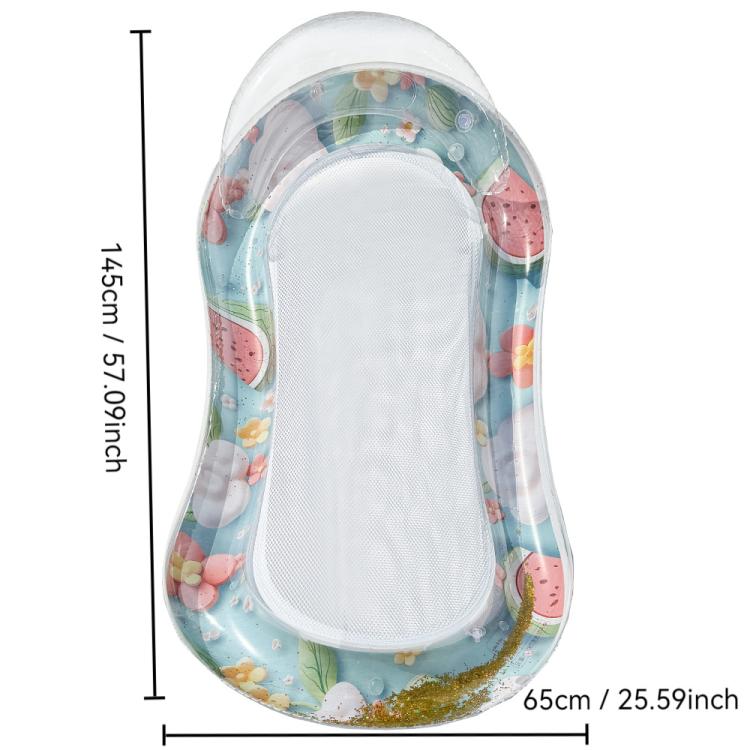 Materasso galleggiante gonfiabile in PVC 28x25x2 cm