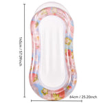 Materasso galleggiante gonfiabile in PVC 28x25x2 cm