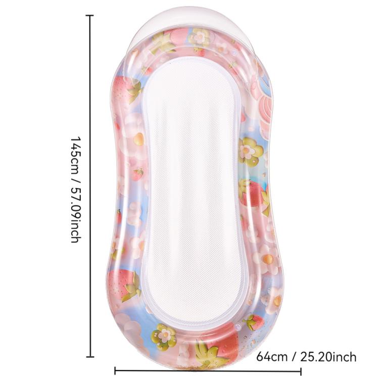 Materasso galleggiante gonfiabile in PVC 28x25x2 cm