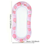 Materasso galleggiante gonfiabile in PVC 28x25x2 cm