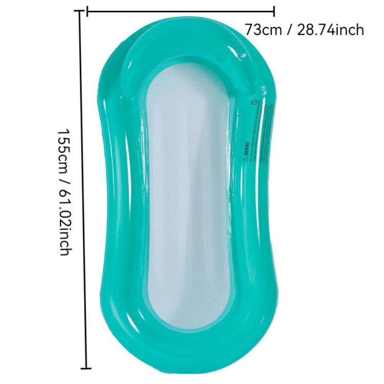 Materasso galleggiante gonfiabile in PVC 28x25x2 cm