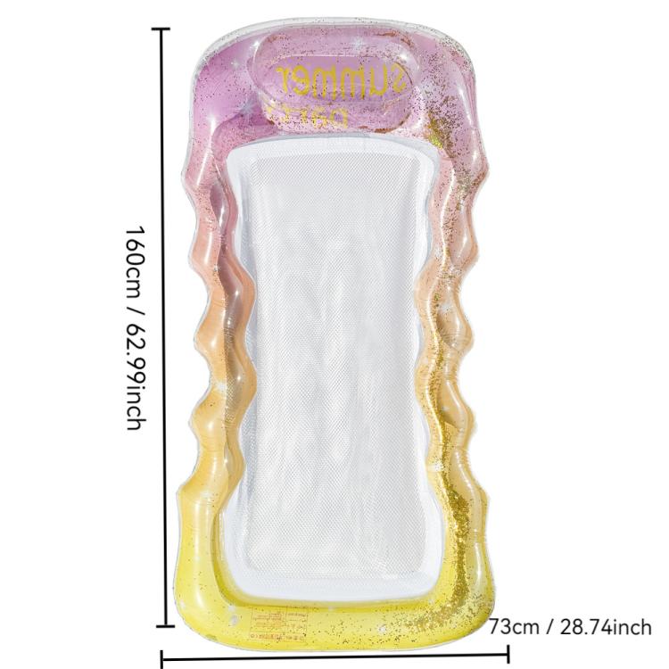 Materasso galleggiante gonfiabile in PVC 28x25x2 cm
