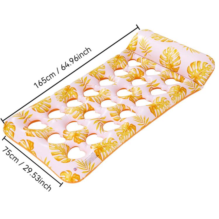 Materasso galleggiante gonfiabile in PVC 28x25x2 cm