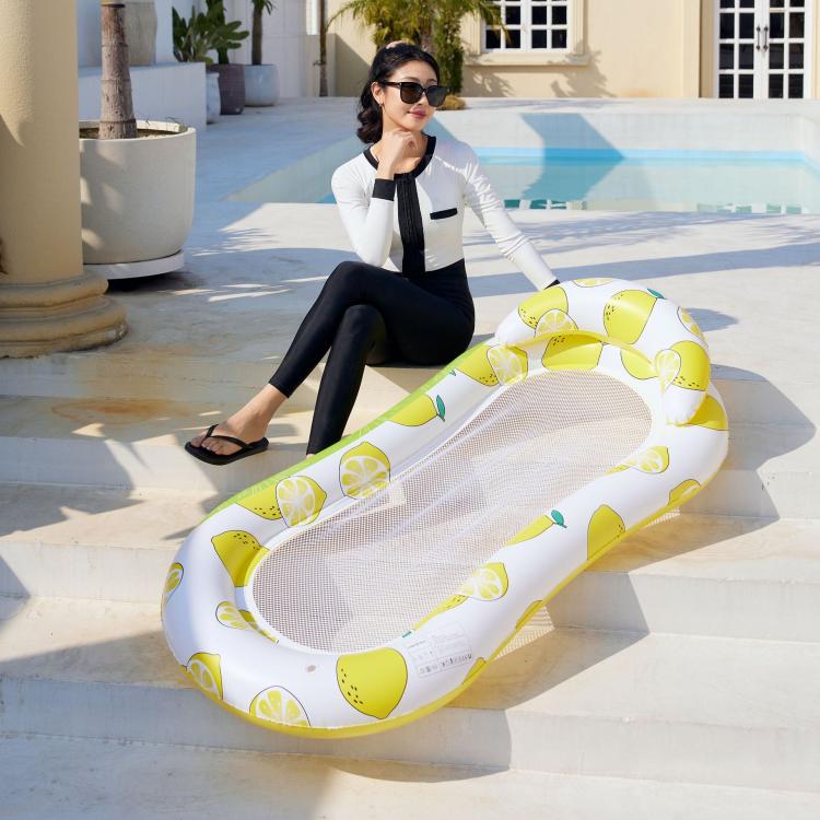 Materasso galleggiante gonfiabile in PVC 28x25x2 cm