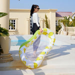 Materasso galleggiante gonfiabile in PVC 28x25x2 cm
