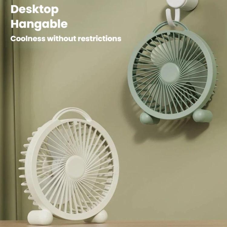 Ventilatore da tavolo portatile ad alta velocità per dormitorio e ufficio, 4 inch Plug-in White, 4 inch Plug-in Green, 4 inch Plug-in Pink, 6 inch Rechargeable White, 6 inch Rechargeable Green, 6 inch Rechargeable Pink