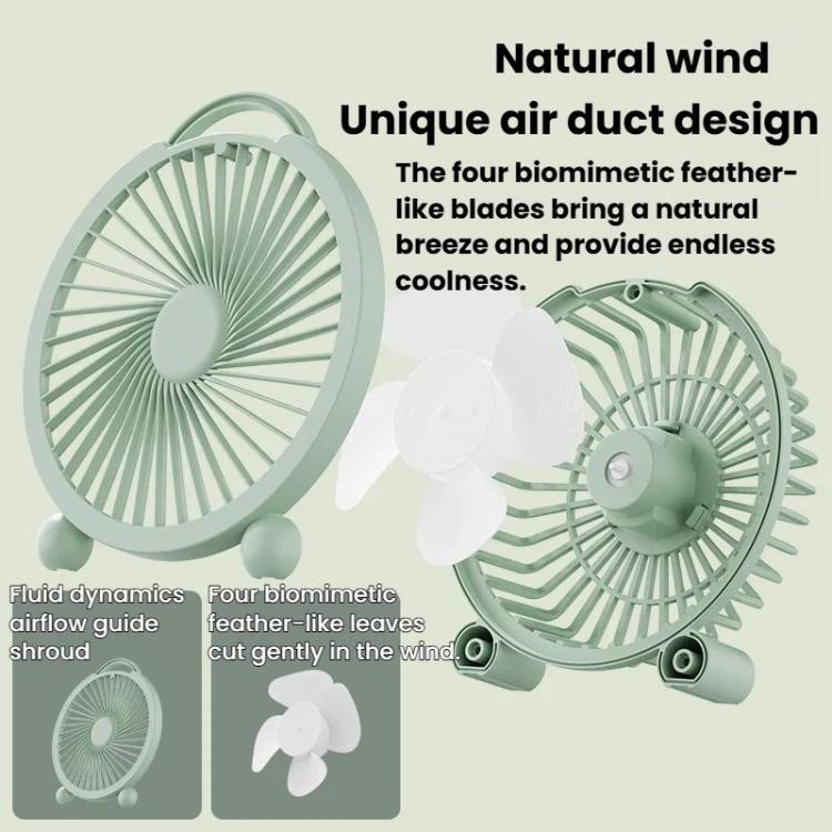 Ventilatore da tavolo portatile ad alta velocità per dormitorio e ufficio, 4 inch Plug-in White, 4 inch Plug-in Green, 4 inch Plug-in Pink, 6 inch Rechargeable White, 6 inch Rechargeable Green, 6 inch Rechargeable Pink