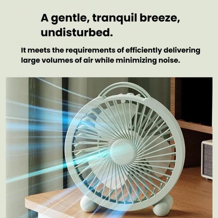 Ventilatore da tavolo portatile ad alta velocità per dormitorio e ufficio, 4 inch Plug-in White, 4 inch Plug-in Green, 4 inch Plug-in Pink, 6 inch Rechargeable White, 6 inch Rechargeable Green, 6 inch Rechargeable Pink