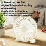 Ventilatore da tavolo portatile ad alta velocità per dormitorio e ufficio, 4 inch Plug-in White, 4 inch Plug-in Green, 4 inch Plug-in Pink, 6 inch Rechargeable White, 6 inch Rechargeable Green, 6 inch Rechargeable Pink