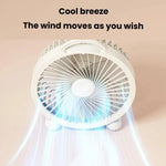 Ventilatore da tavolo portatile ad alta velocità per dormitorio e ufficio, 4 inch Plug-in White, 4 inch Plug-in Green, 4 inch Plug-in Pink, 6 inch Rechargeable White, 6 inch Rechargeable Green, 6 inch Rechargeable Pink