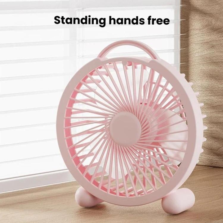 Ventilatore da tavolo portatile ad alta velocità per dormitorio e ufficio, 4 inch Plug-in White, 4 inch Plug-in Green, 4 inch Plug-in Pink, 6 inch Rechargeable White, 6 inch Rechargeable Green, 6 inch Rechargeable Pink