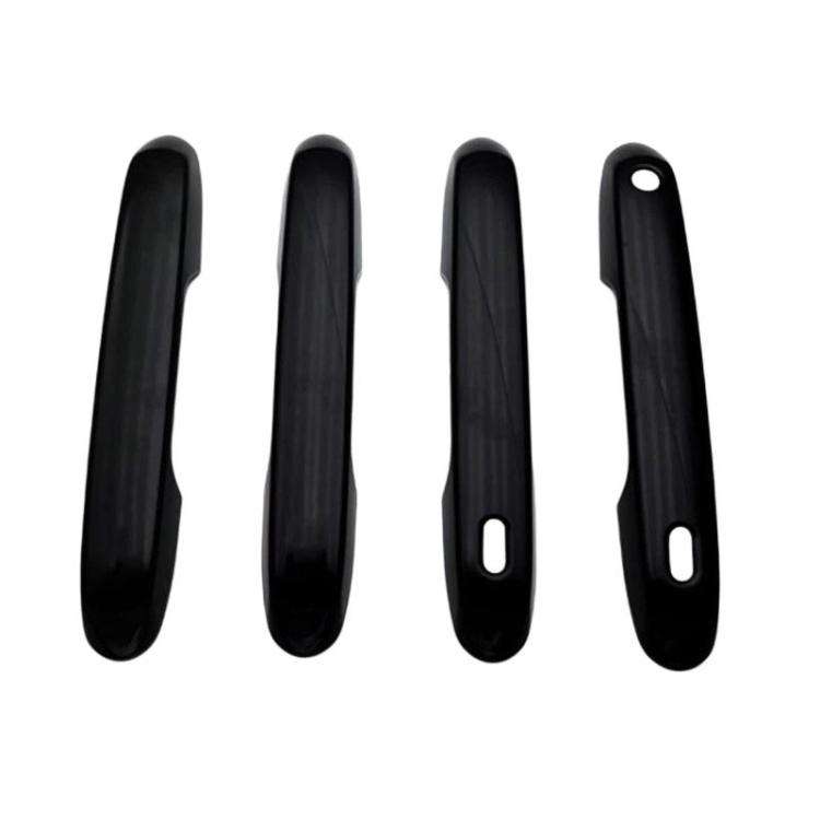 4 pezzi di coperture protettive decorative per maniglie delle portiere dell'auto Toyota Prado 2024, For Toyota Prado(Electroplated Mirror Surface), For Toyota Prado(Black)