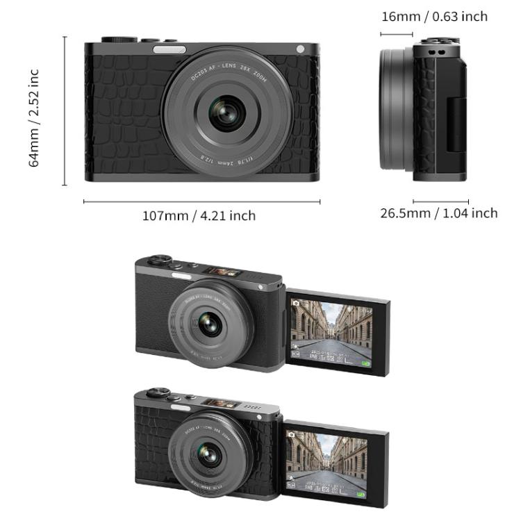 Fotocamera digitale mirrorless 4K 68 MP con schermo ribaltabile - immagine 5