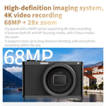 Fotocamera digitale mirrorless 4K 68 MP con schermo ribaltabile - immagine 14