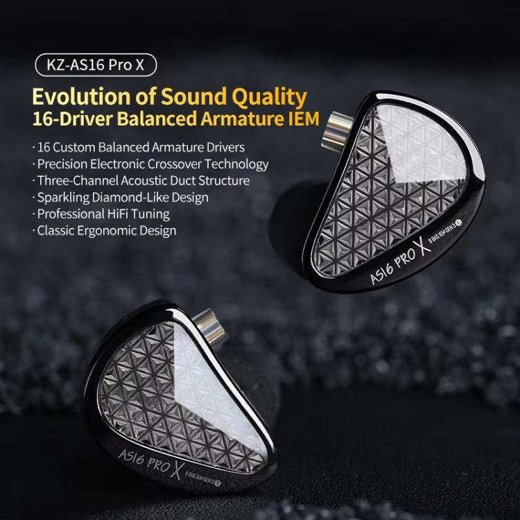 Auricolari in-ear KZ AS16 PRO X 16 driver Hi-Fi