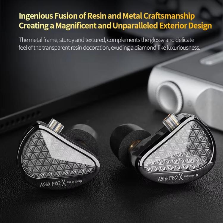 Auricolari in-ear KZ AS16 PRO X 16 driver Hi-Fi