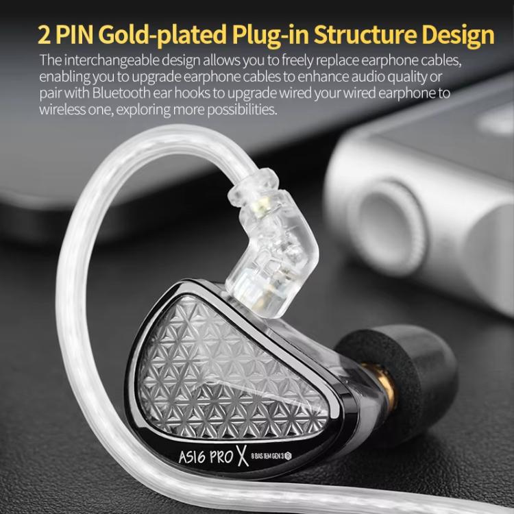 Auricolari in-ear KZ AS16 PRO X 16 driver Hi-Fi