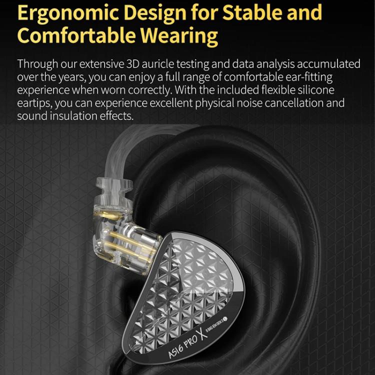 Auricolari in-ear KZ AS16 PRO X 16 driver Hi-Fi