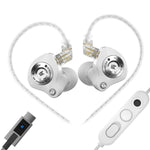 Auricolari cablati KZ EDZ con microfono 3,5mm e Type-C