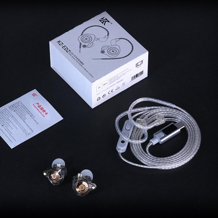 Auricolari cablati KZ EDZ con microfono 3,5mm e Type-C