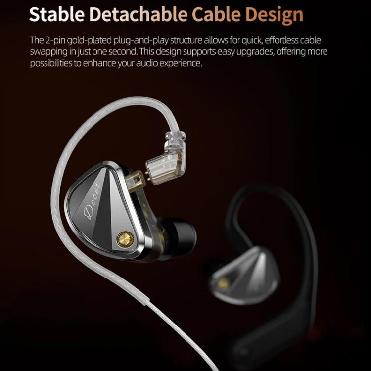 Auricolari cablati KZ Decet con 10 driver e microfono